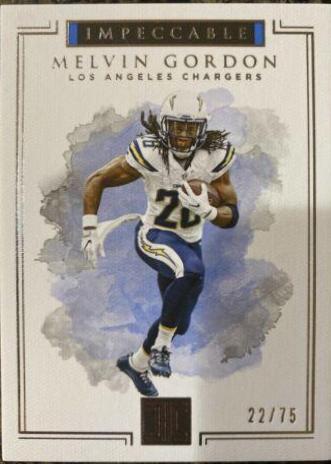 Melvin Gordon #5 Football Cards 2017 Panini Impeccable