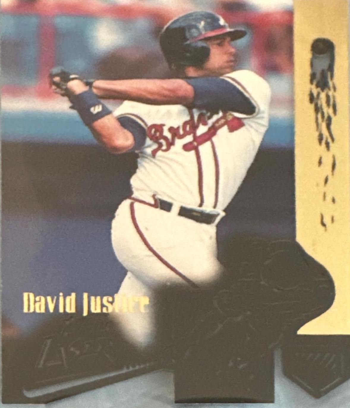 David Justice #69 Baseball Cards 1996 Topps Laser