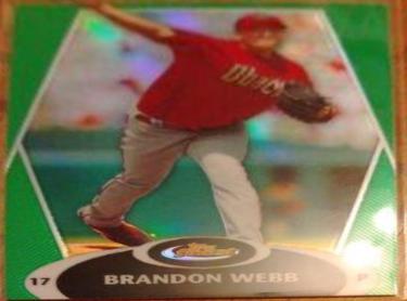 Brandon Webb #15 Baseball Cards 2008 Finest
