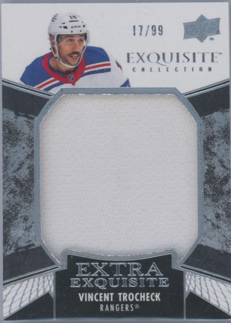Vincent Trocheck #ECE-VT Hockey Cards 2024 Upper Deck Black Diamond Extra Exquisite Jersey