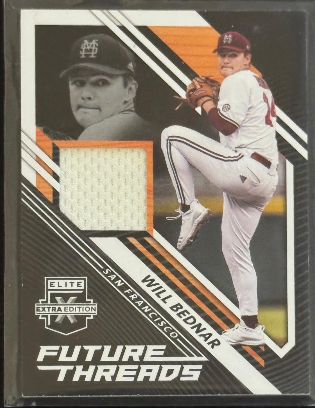Will Bednar #FT-WB 2021 Panini Elite Extra Edition Future Threads Baseball