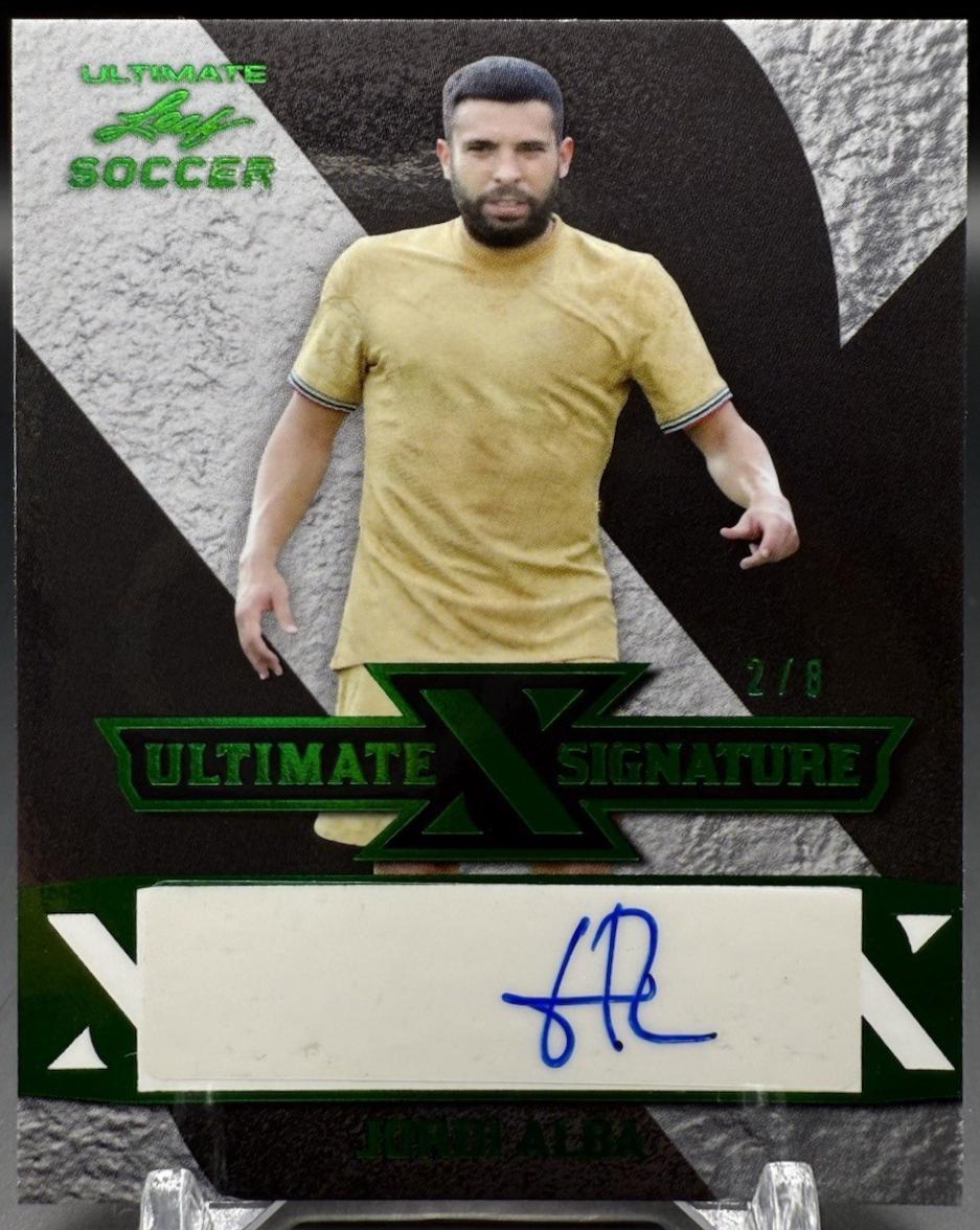 Jordi Alba #S-JA1 2022 Leaf Ultimate Signature Soccer