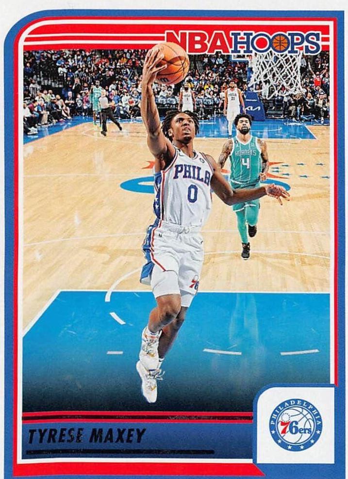 Tyrese Maxey #66 Basketball Cards 2023 Panini Hoops