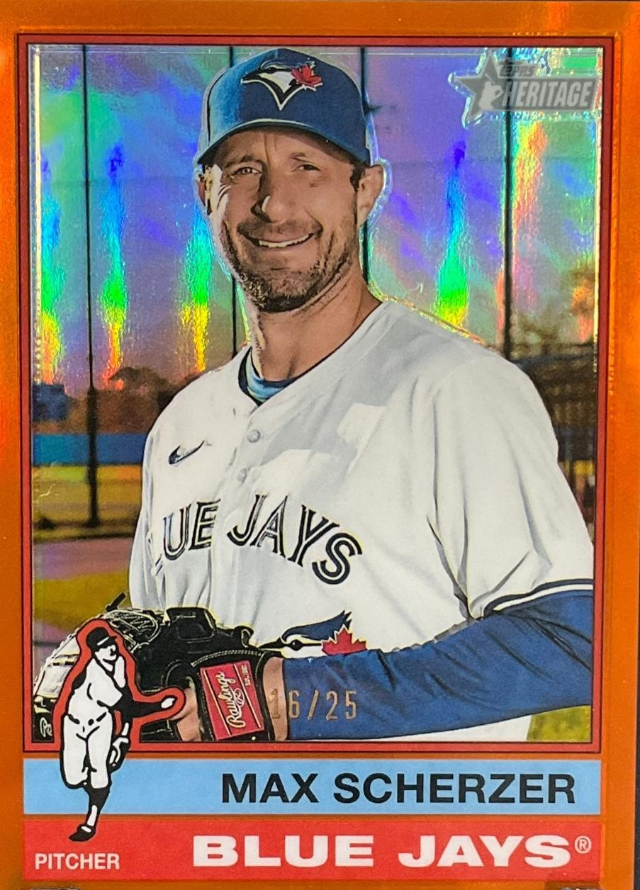 Max Scherzer [Orange Refractor Chrome SP] #701