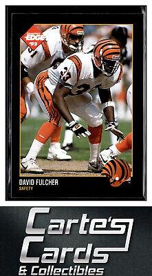David Fulcher #20 Football Cards 1992 Collector's Edge