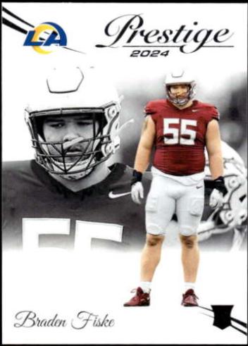 Braden Fiske #326 Football Cards 2024 Panini Prestige