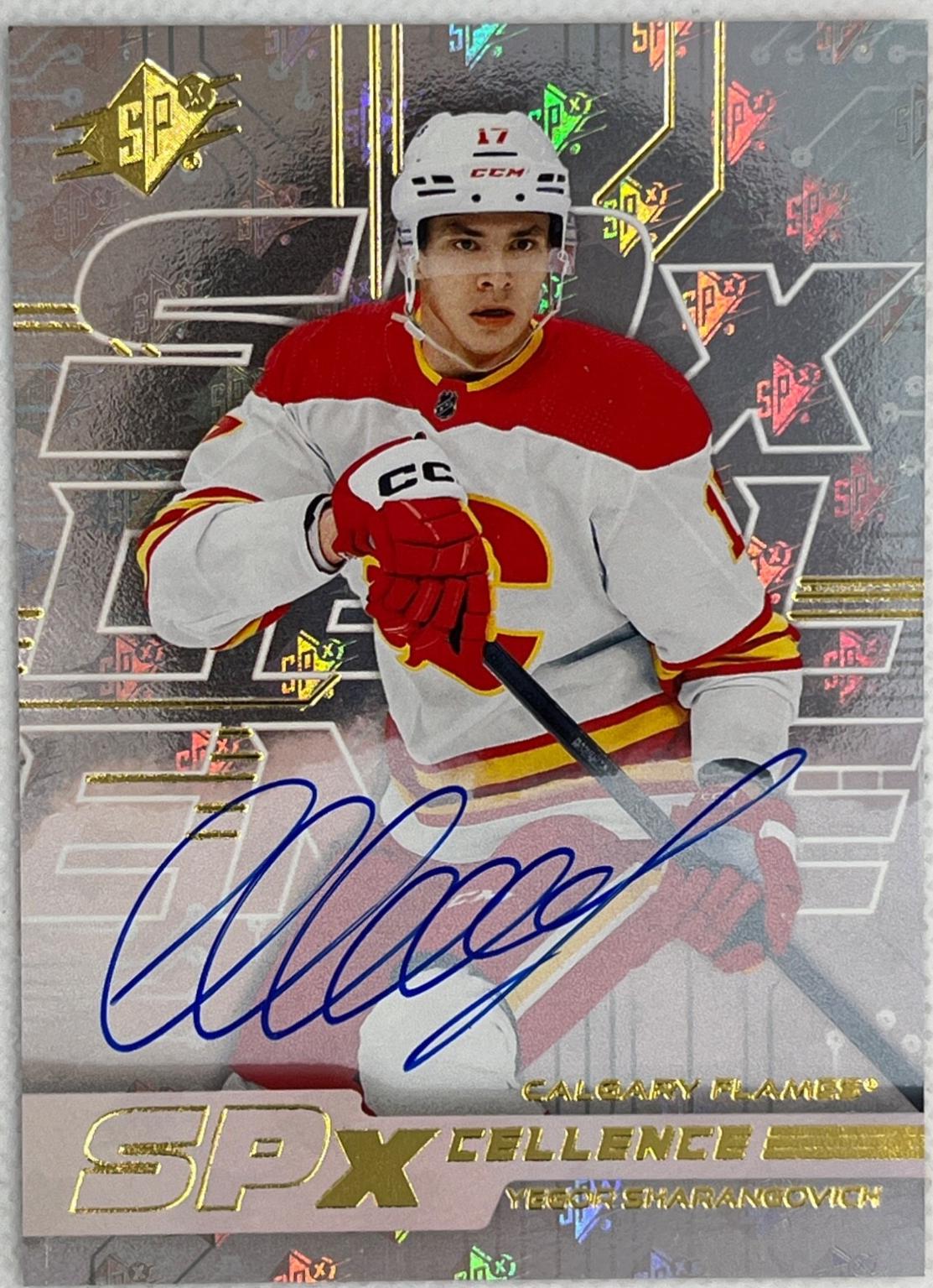 Yegor Sharangovich #XC-YS Hockey Cards 2024 SPx SPxCellence Autograph