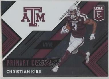 Christian Kirk #7 Football Cards 2018 Panini Elite Draft Picks Primary Colors