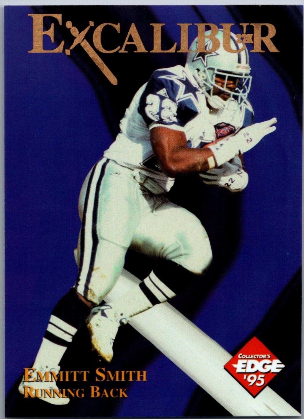 Emmitt Smith #1 Football Cards 1995 Collector's Edge Excalibur 22K