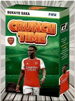 Bukayo Saka #6 Soccer Cards 2023 Panini Donruss Crunch Time
