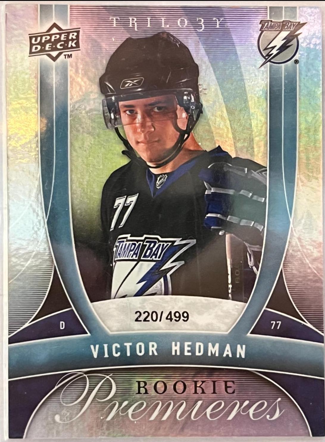 Victor Hedman #161 Hockey Cards 2009 Upper Deck Trilogy
