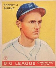 Robert J. Burke #71 Baseball Cards 1933 Goudey Prices