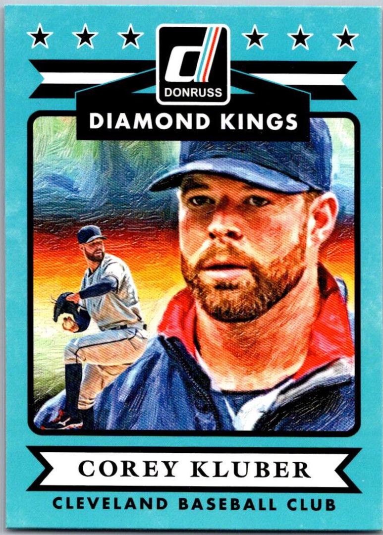 Corey Kluber #8 Baseball Cards 2015 Panini Diamond Kings