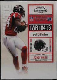 Roddy White #6 Football Cards 2010 Playoff Contenders
