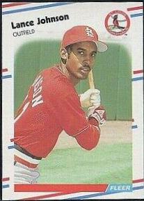 Lance Johnson #37 Baseball Cards 1988 Fleer Glossy