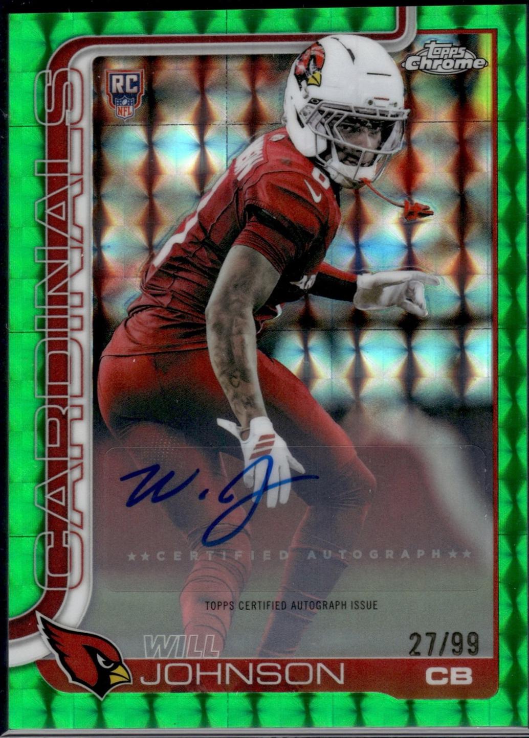 Will Johnson [Green Geometric Refractor] #RA-WJ