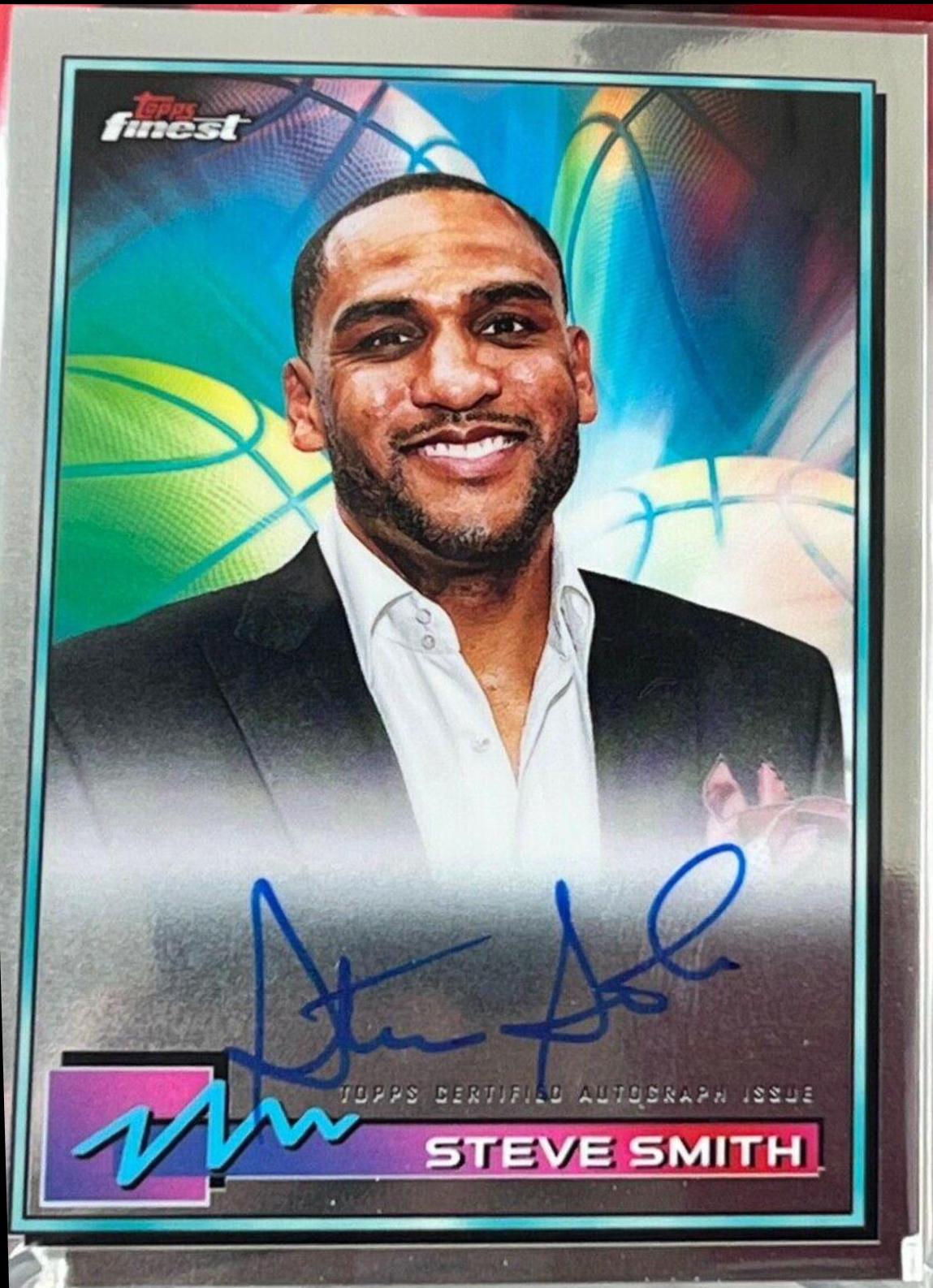 Steve Smith #FA-SS 2021 Finest Basketball Finest Autographs