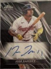 Jose Ramirez #CBA-JRA Prices | 2024 Topps Chrome Black Autograph