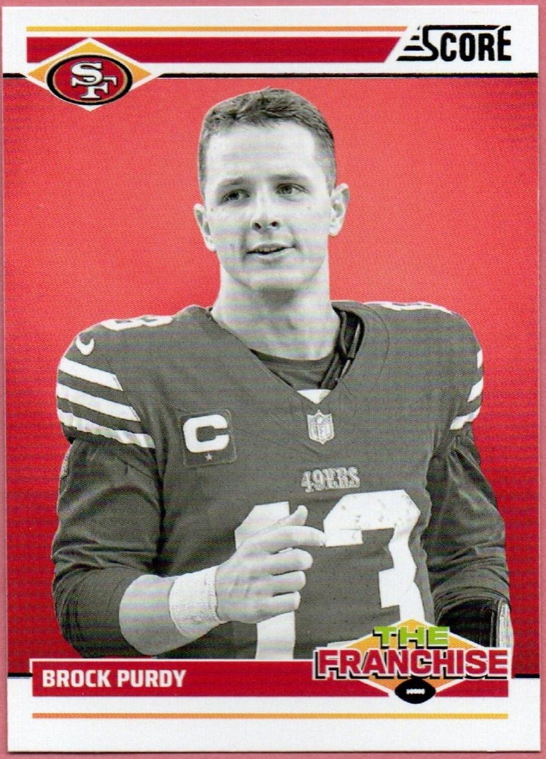 Brock Purdy #28 Football Cards 2024 Panini Score The Franchise