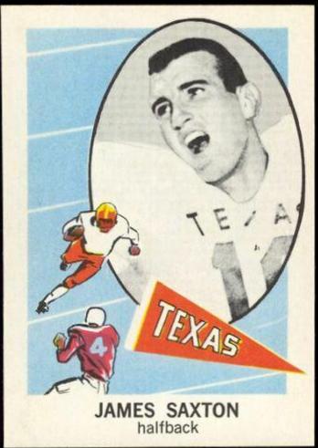 Jimmy Saxton #125 Football Cards 1961 NU Card