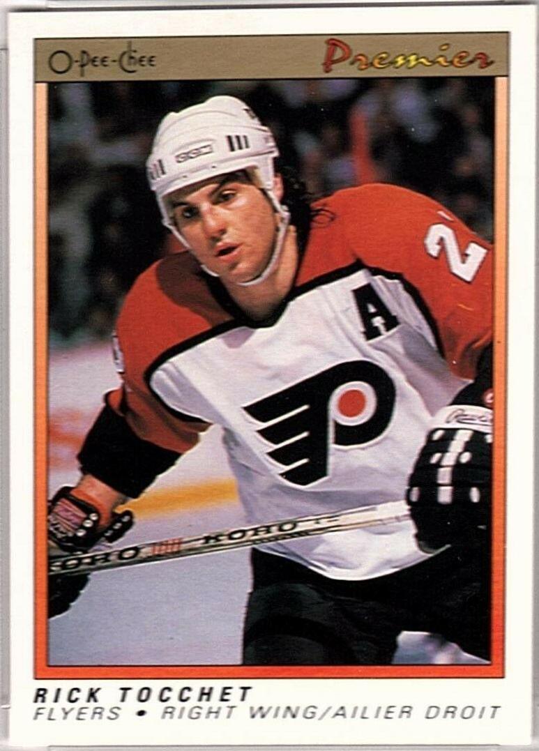 Rick Tocchet #120 Hockey Cards 1990 O-Pee-Chee Premier