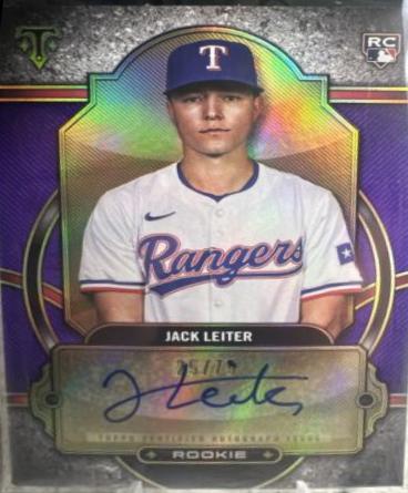 Jack Leiter #RA-JL Baseball Cards 2024 Topps Triple Threads Rookie Autograph