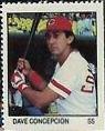 Dave Concepcion Baseball Cards 1983 Fleer Stamps