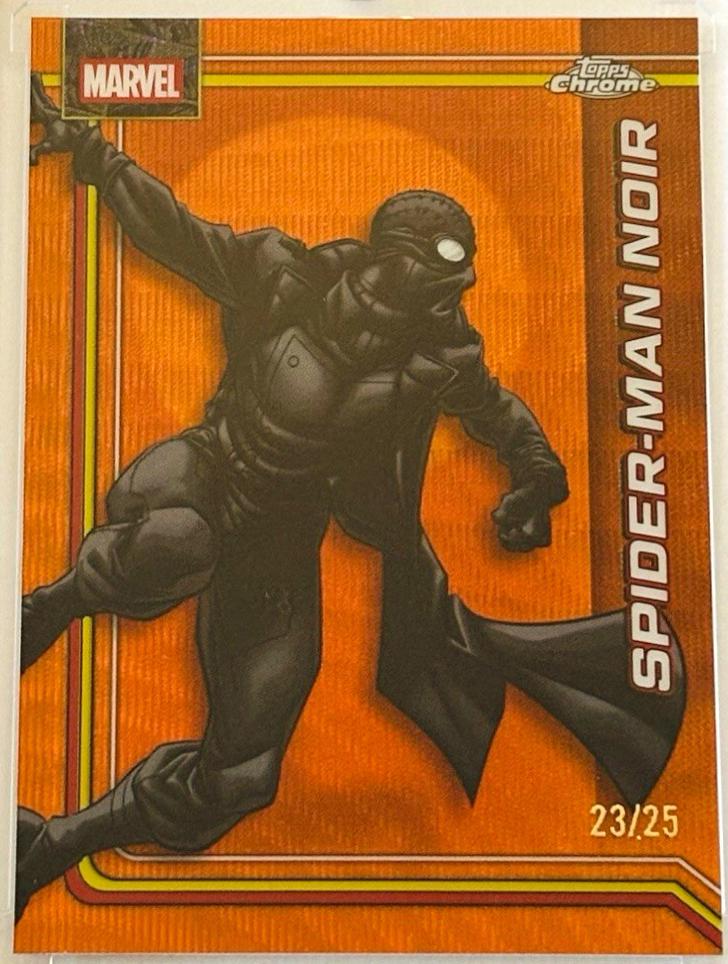 Spider-Man Noir Orange Wave Refractor