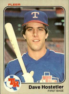 Dave Hostetler #569 Baseball Cards 1983 Fleer