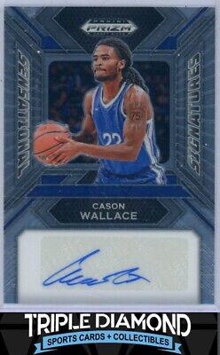 Cason Wallace #47 Basketball Cards 2024 Prizm Draft Picks Sensational Signatures