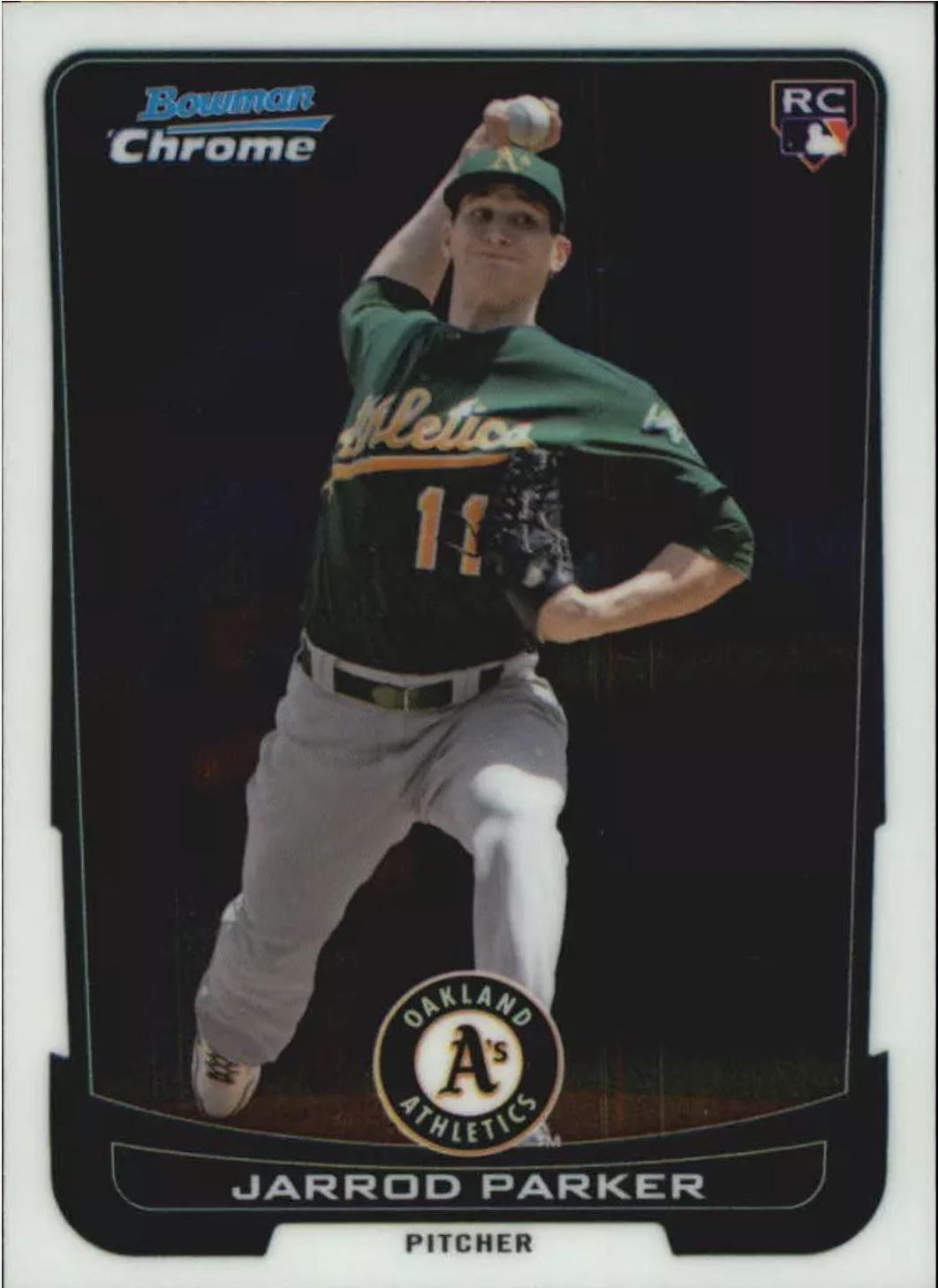 Jarrod Parker #22 Baseball Cards 2012 Bowman Chrome Draft