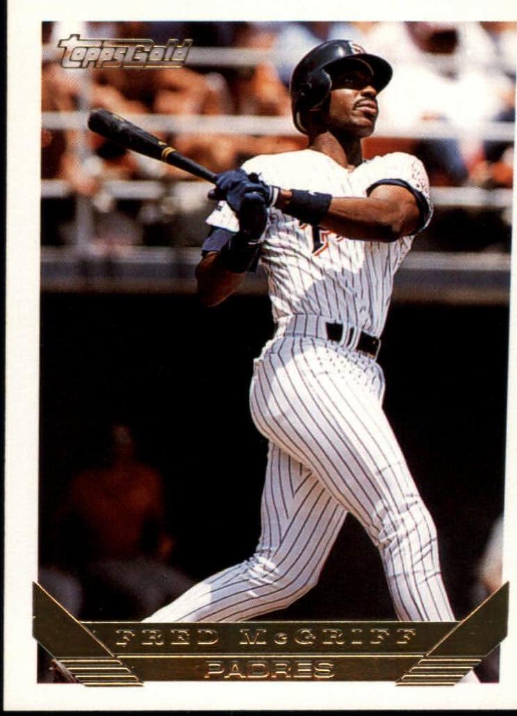Fred McGriff #30 Baseball Cards 1993 Topps Gold