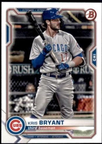 Kris Bryant #58 2021 Bowman Baseball