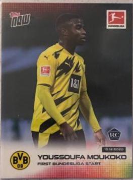 Youssoufa Moukoko #65 Soccer Cards 2020 Topps Now Bundesliga