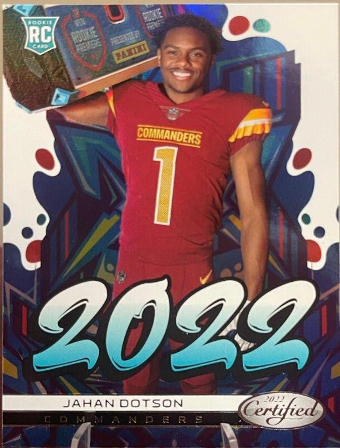 Jahan Dotson #2022-12 Football Cards 2022 Panini Certified 2022