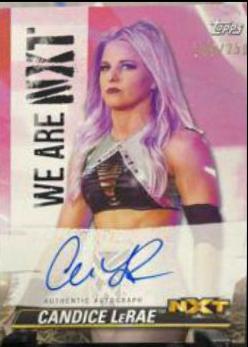 Candice LeRae #A-CL Wrestling Cards 2021 Topps WWE We Are NXT Autographs