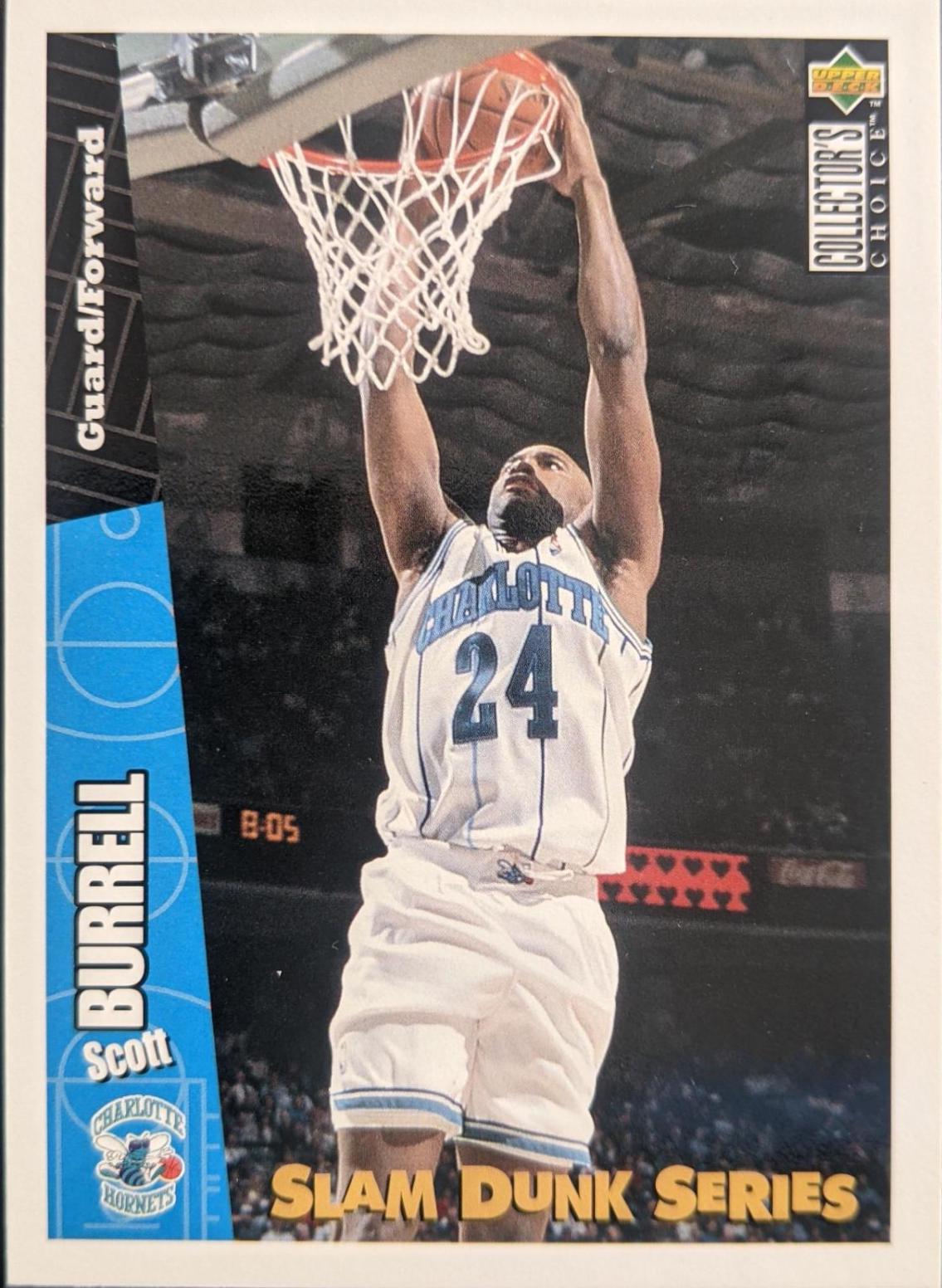 Scottl Burrell #2 Basketball Cards 1996 Collector's Choice Slam Dunk Series