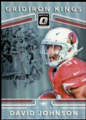 David Johnson #4 Football Cards 2017 Panini Donruss Optic Gridiron Kings