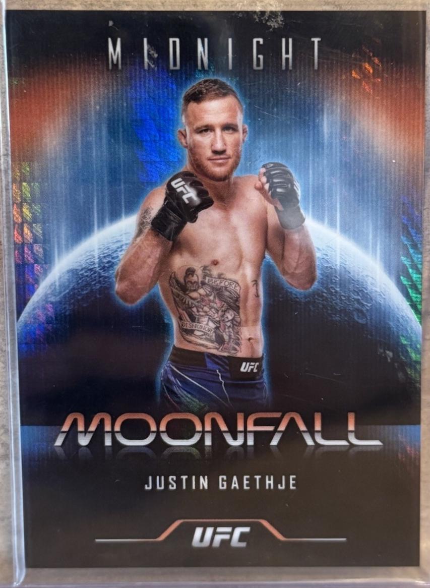 Justin Gaethje #MF-22 Ufc Cards 2024 Topps Midnight UFC Moonfall