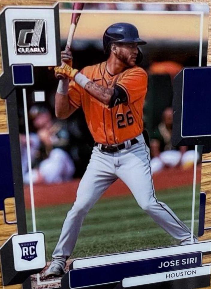 Jose Siri #6 Baseball Cards 2022 Panini Chronicles Clearly Donruss