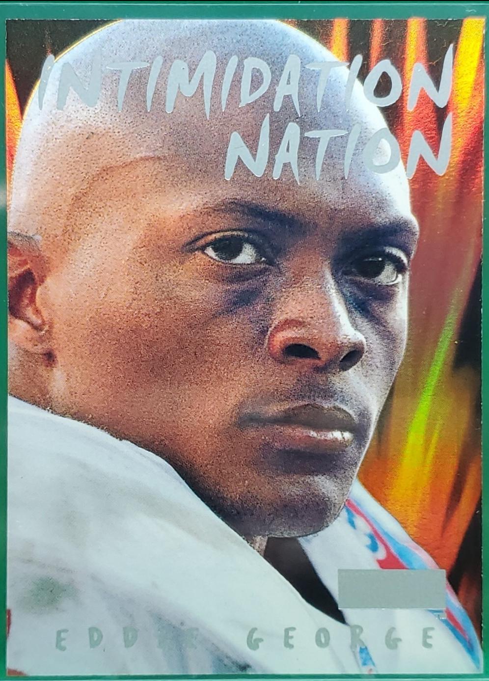 Eddie George #5 Football Cards 1998 Skybox Premium Intimidation Nation