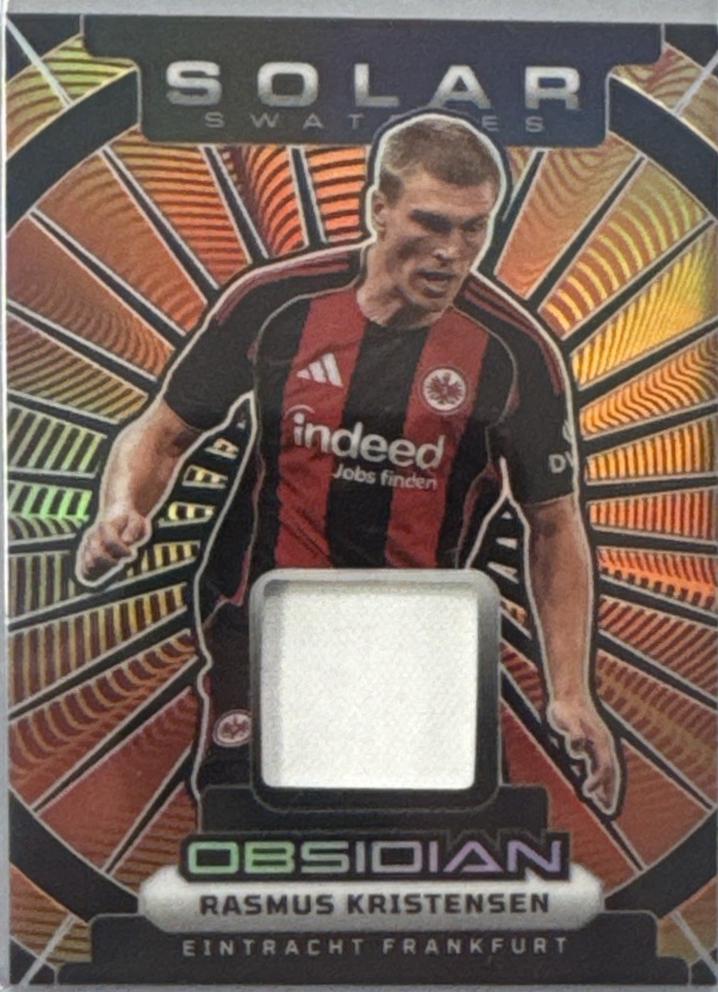 Rasmus Kristensen #6 2025 Panini Obsidian Solar Swatches Soccer