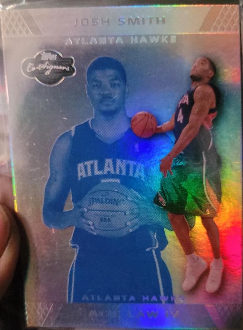 Josh Smith/ Acie Law 4 #71 Basketball Cards 2007 Topps CO-Signers Dual Autographs