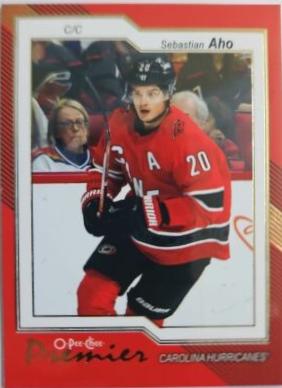 Sebastian Aho #P-8 Hockey Cards 2023 O-Pee-Chee Premier