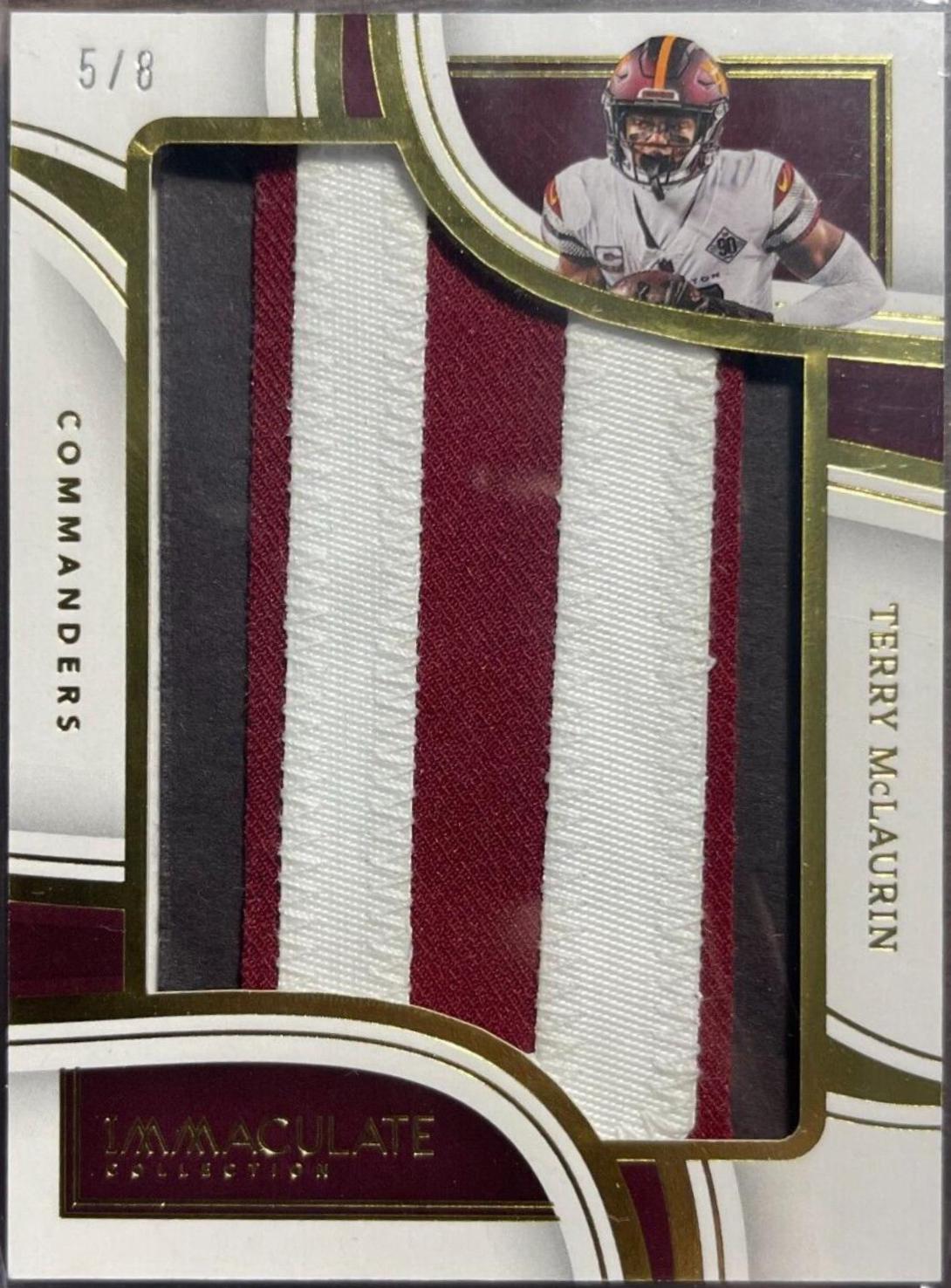 Terry McLaurin #23 Football Cards 2023 Panini Immaculate Nameplate Nobility