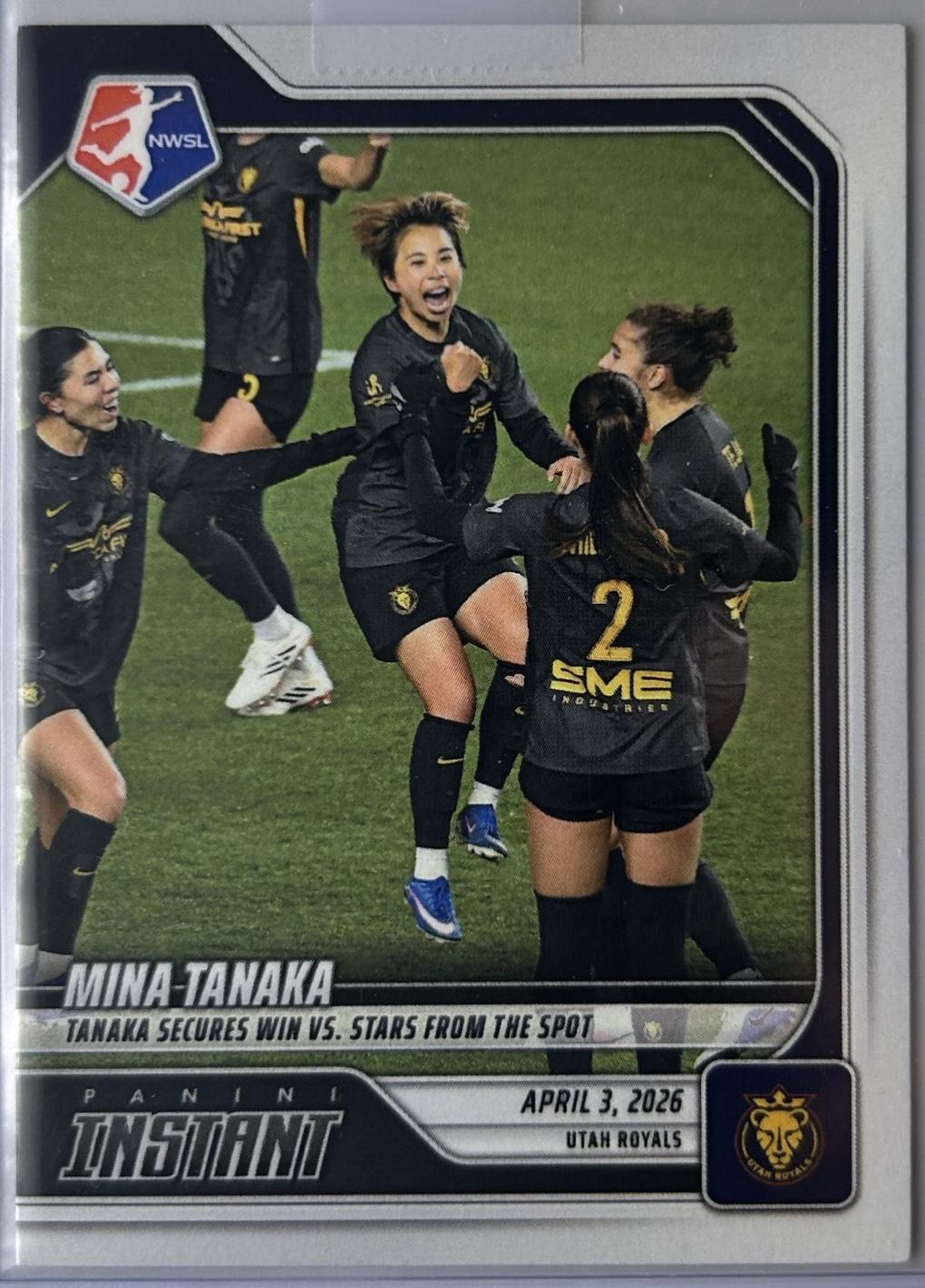 Mina Tanaka #32 2026 Panini Instant Nwsl Soccer