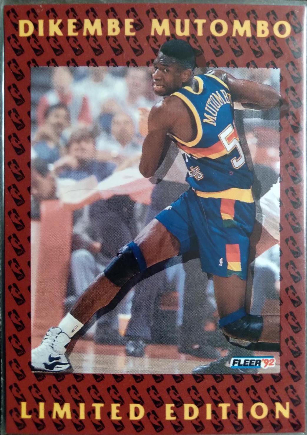 Dikembe Mutombo #12 of 12 Basketball Cards 1992 Fleer