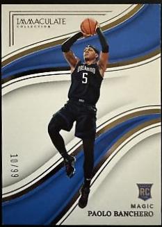 Paolo Banchero #5 Basketball Cards 2022 Panini Immaculate