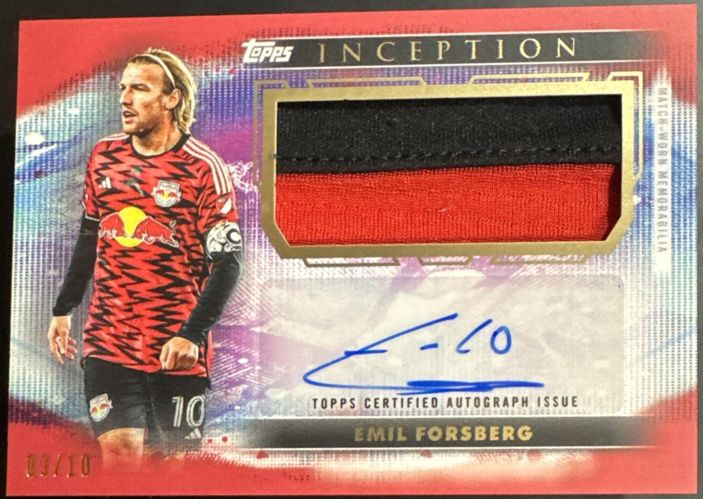 Emil Forsberg [Red] #AJR-EF Prices | 2025 Topps Inception MLS Autograph ...
