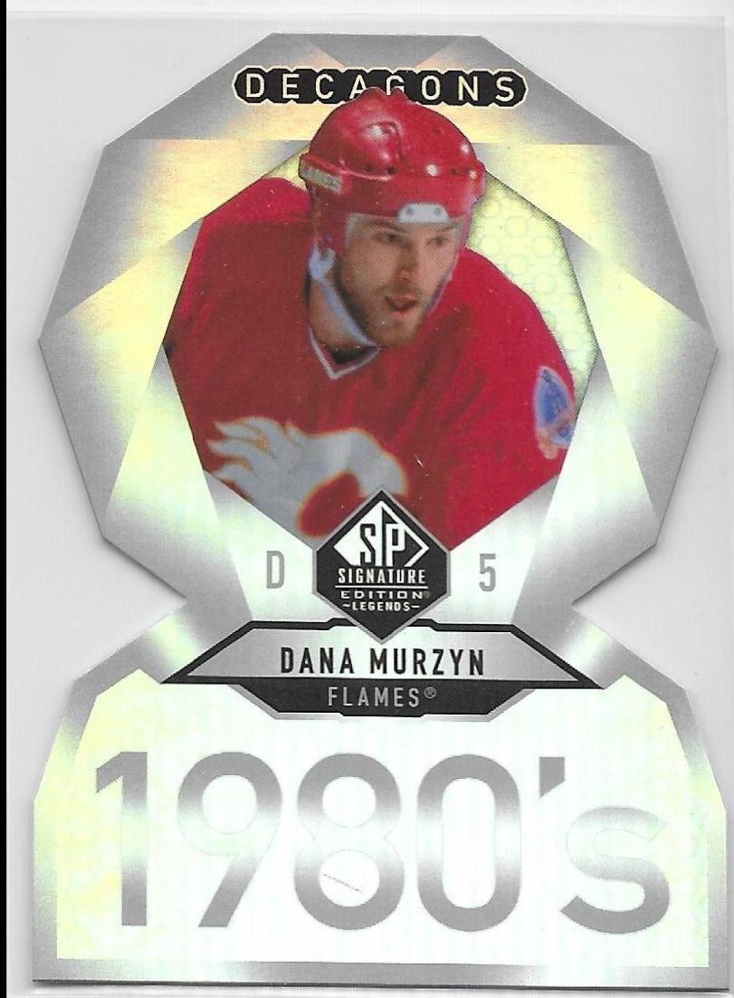 Dana Murzyn #DC-28 Hockey Cards 2020 SP Signature Edition Legends Decagons